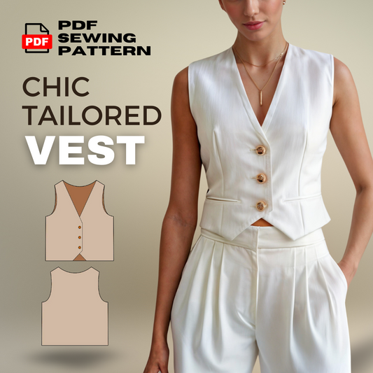 Chic Tailored Vest Sewing Pattern