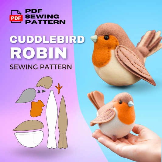 Cuddle Bird Robin Sewing Pattern