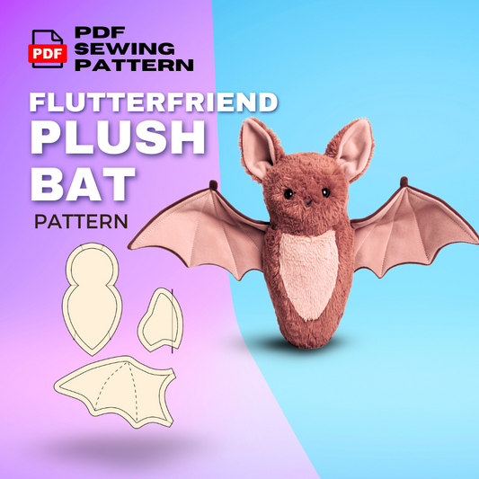 Flutter Friend Plush Bat Sewing Pattern 