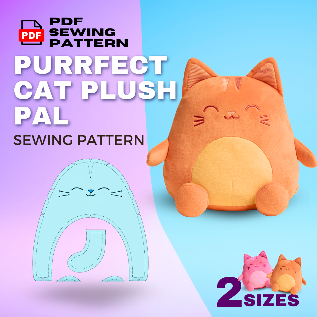 Purrfect Cat Plush Pal Sewing Pattern